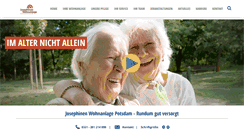 Desktop Screenshot of josephinen-wohnanlage.de
