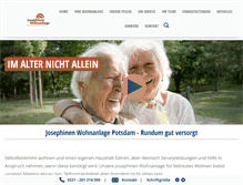 Tablet Screenshot of josephinen-wohnanlage.de
